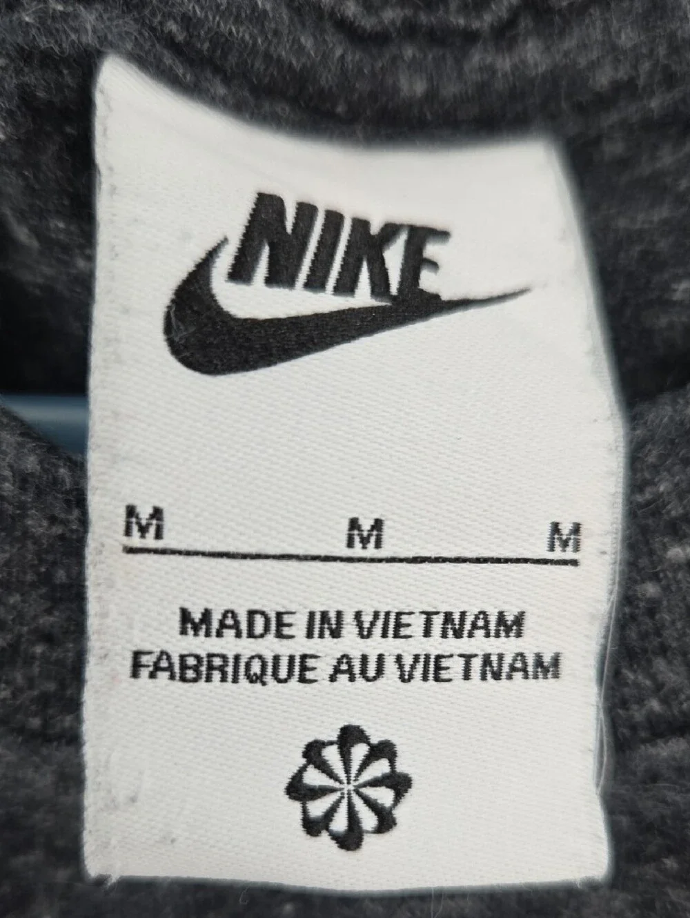 Nike Youth Charcoal Black Muscle Tank with White Logo